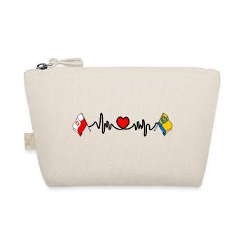 Cardio heart avec Flag Poland, Opole - Trousse biologique - nature - Devant