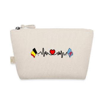 Coeur cardio, drapeau Belgique et drapeau Luxembourg - Trousse biologique - nature - Devant