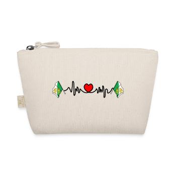 Heart rate cardio for Thurgau Switzerland - Organic Pouch - nature - Front