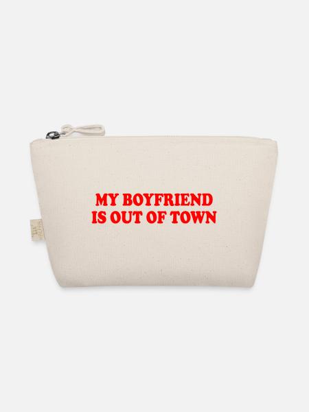 my boyfriend is out of town - Organic Pouch - nature - Front