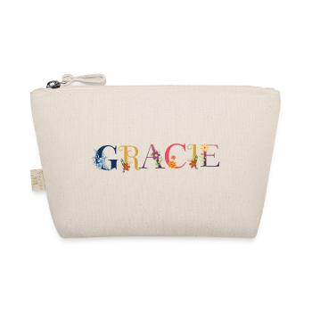 Le nom de GRACIE est décoré de fleurs - Trousse biologique - nature - Devant