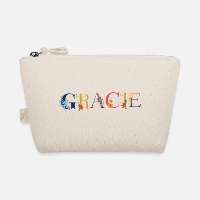 Le nom de GRACIE est décoré de fleurs Trousse biologique