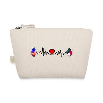 Cardio heart avec drapeau des États-Unis et drapeau de la Caroline du Nord - Trousse biologique - nature - Devant