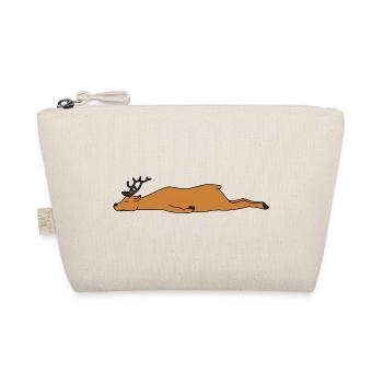 Lazy Deer Halloween Costume Funny Low Effort DIY - Organic Pouch - nature - Front