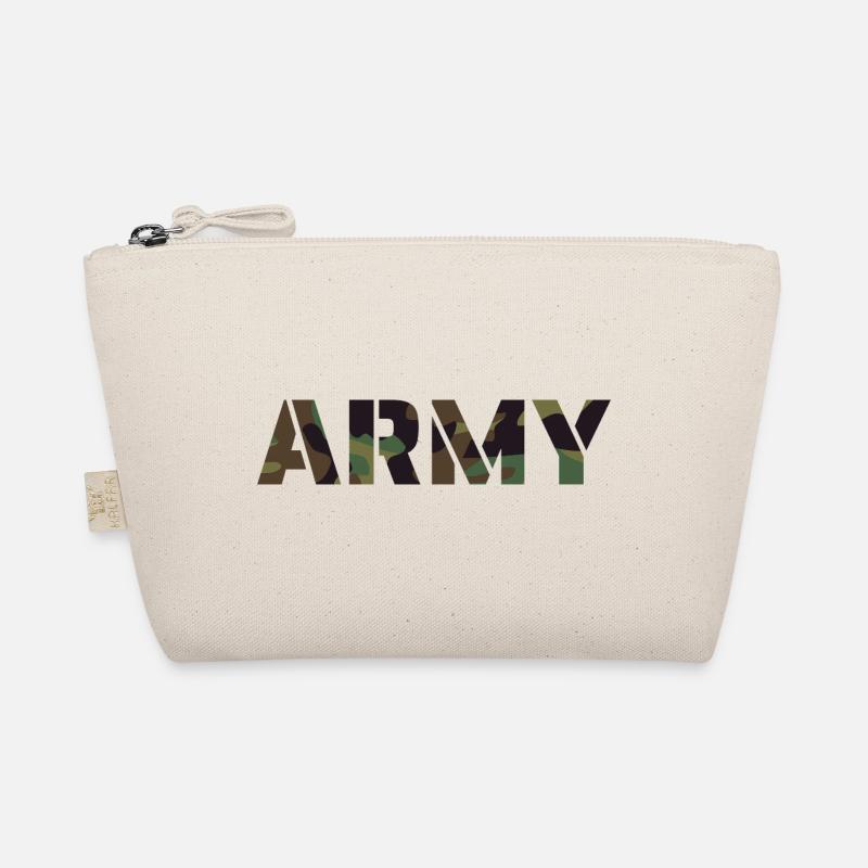 ARMY Text UK Camouflage Pattern Organic Pouch