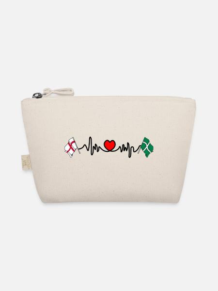 Devon & England Heartbeat - Organic Pouch - nature - Front