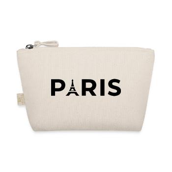 Paris Eiffel Tower Noir Souvenir France - Trousse biologique - nature - Devant