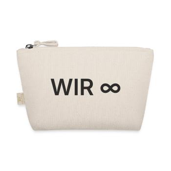 WIR Unendlich – Minimalistisches Design - Bio-Täschchen - Natur - Vorne