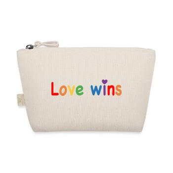 L’amour gagne le cadeau LGBTQ en disant - Trousse biologique - nature - Devant