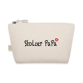 Stolzer Papa Geschenk - Bio-Täschchen - Natur - Vorne