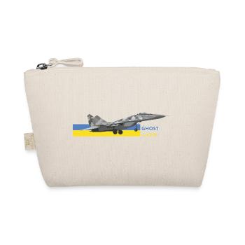 UKRAINE: Ghost Of Kyiv Fighter Jet - Organic Pouch - nature - Front