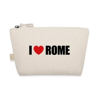 I love Rome - Bio-Täschchen - Natur - Vorne