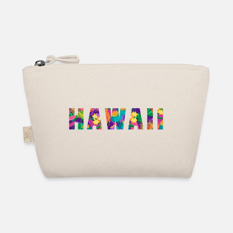 Hawaii Flowers - Bio-Täschchen - Natur