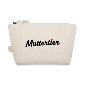 Muttertier - mit Farbwahl - Bio-Täschchen - Natur - Vorne