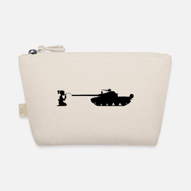 Panzer Mädchen Pusteblume 1 - Krieg Frieden no war Bio-Täschchen