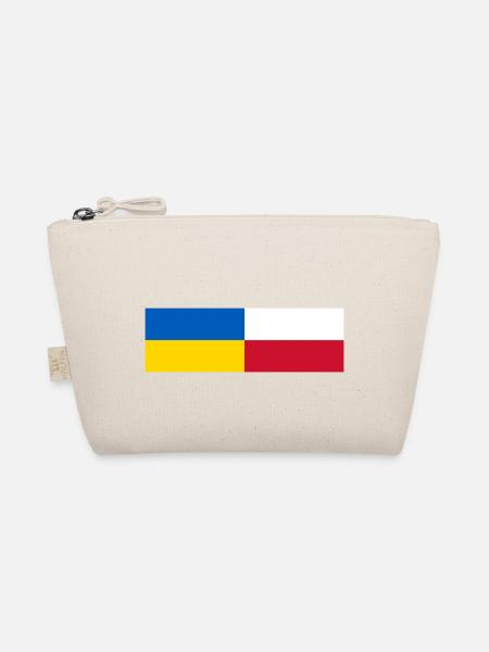 Ukraine Poland flag together - Organic Pouch - nature - Front