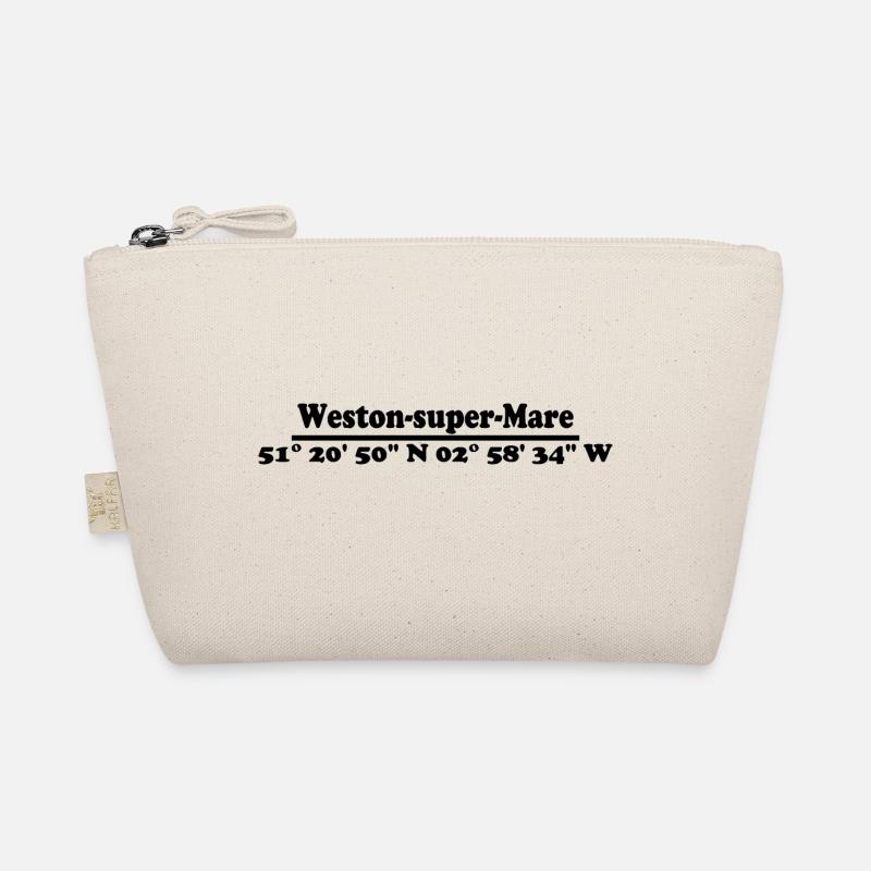 Weston-super-Mare coordinates Organic Pouch