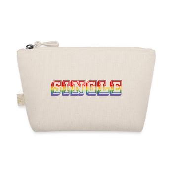TSHIRT arc-en-ciel SINGLE LGBT lgbtqi queer - Trousse biologique - nature - Devant