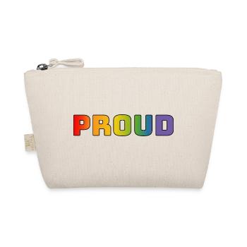 Rainbow proud black - Organic Pouch - nature - Front
