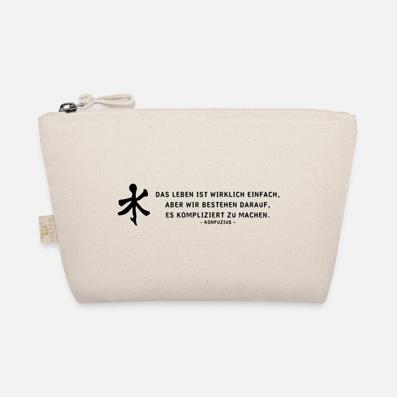 Das leben ist - Konfuzius Bio-Täschchen