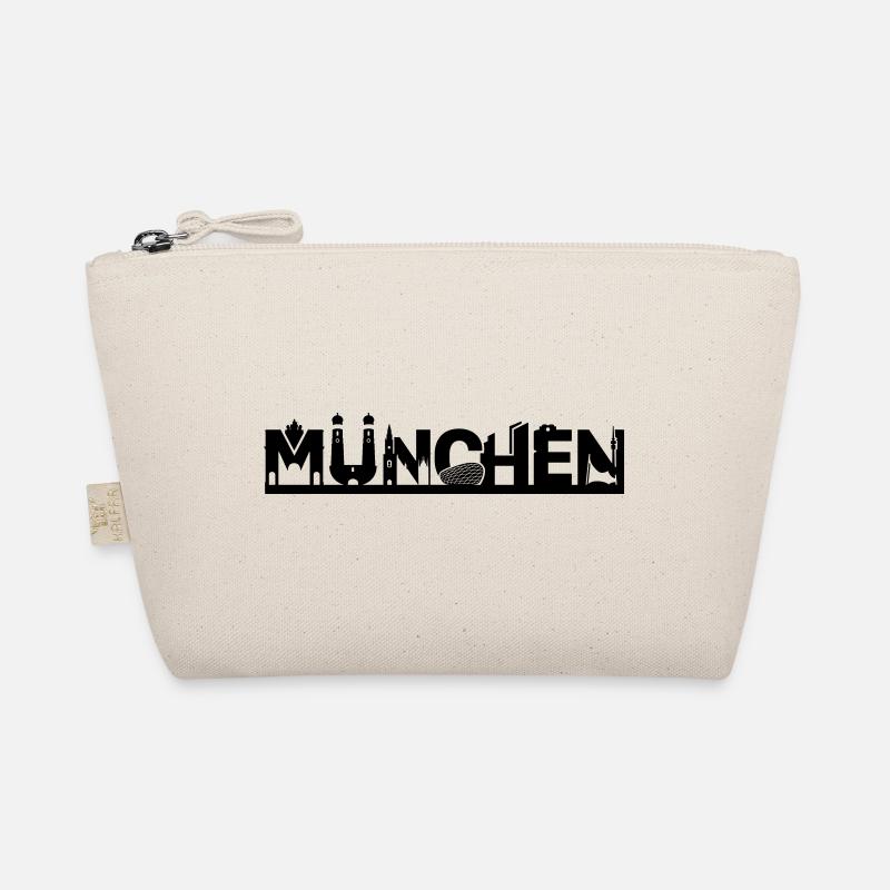 München Skyline mit Sehenswürdigkeiten Bio-Täschchen
