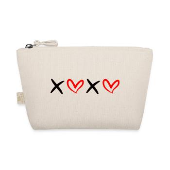XOXO Black and Red - Organic Pouch - nature - Front