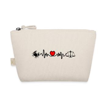 Heart Rate Cardio Cancer Scale - Organic Pouch - nature - Front