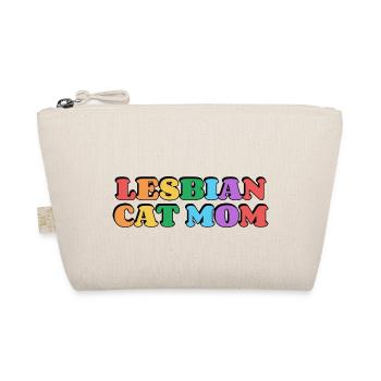 Lesbian Cat Mom - Organic Pouch - nature - Front