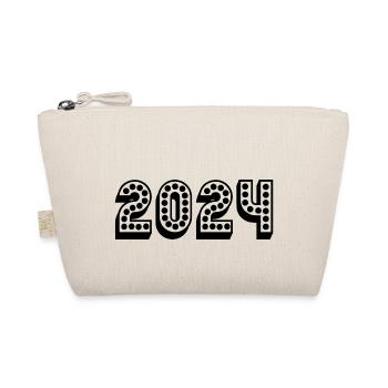 2024. JAHR. ALLES GUTE ZUM NEUEN JAHR. SILVESTER - Bio-Täschchen - Natur - Vorne