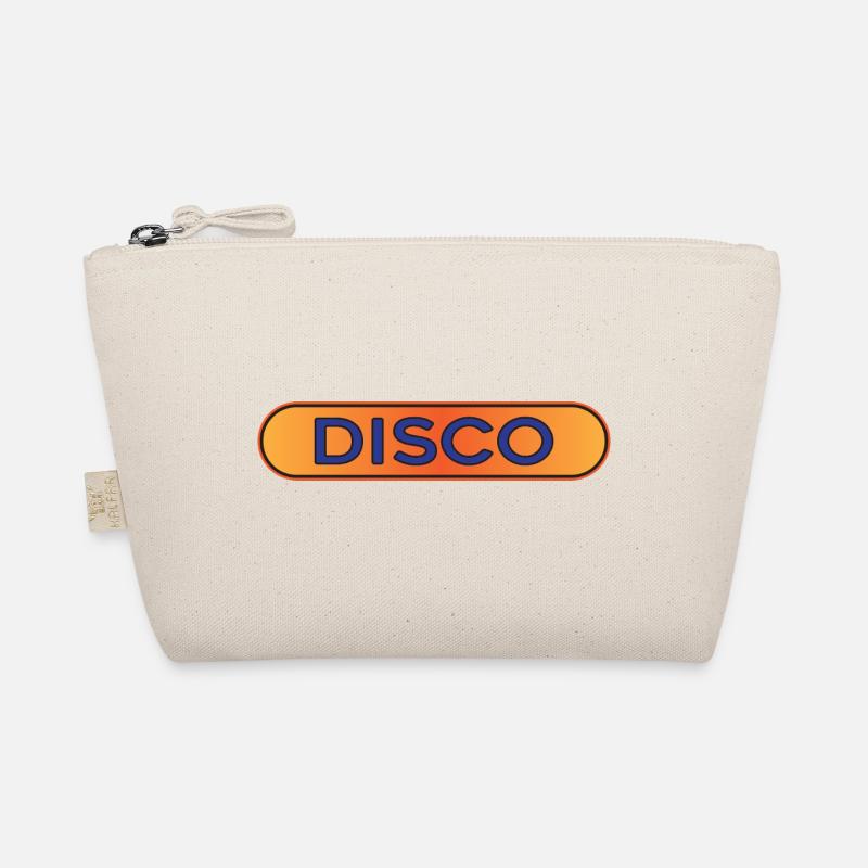 Disco Neon Retro Badge Organic Pouch