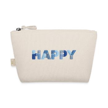 HAPPY Denim Patchwork neuer Trend - Bio-Täschchen - Natur - Vorne