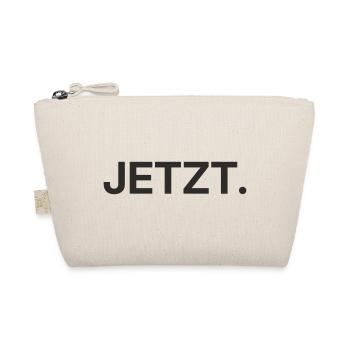 Jetzt – Minimalistisches Textdesign - Bio-Täschchen - Natur - Vorne