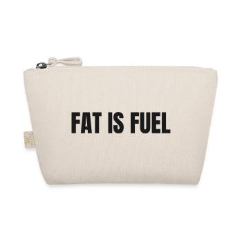 FAT IS FUEL | Carnivore T-Shirt High Fat Lifestyle - Bio-Täschchen - Natur - Vorne