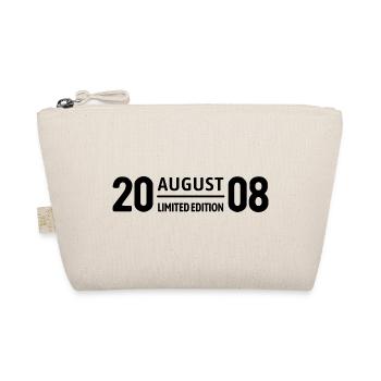 Limited Edition August 2008 Geburtstag Geschenk - Bio-Täschchen - Natur - Vorne