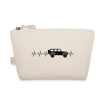 Jeep-Heartbeat - Bio-Täschchen - Natur - Vorne