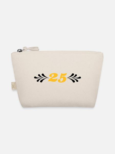 2541614 14743929 silver wedding - Organic Pouch - nature - Front
