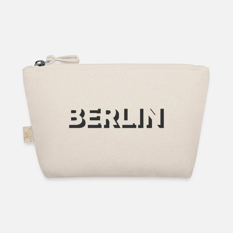 berlin symbol capital logo icon text letter Organic Pouch