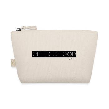 Jesus Christ Shirt Child of God Women and Men - Organic Pouch - nature - Front