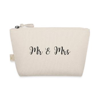 Mr & Mrs Hochzeit Design - Bio-Täschchen - Natur - Vorne