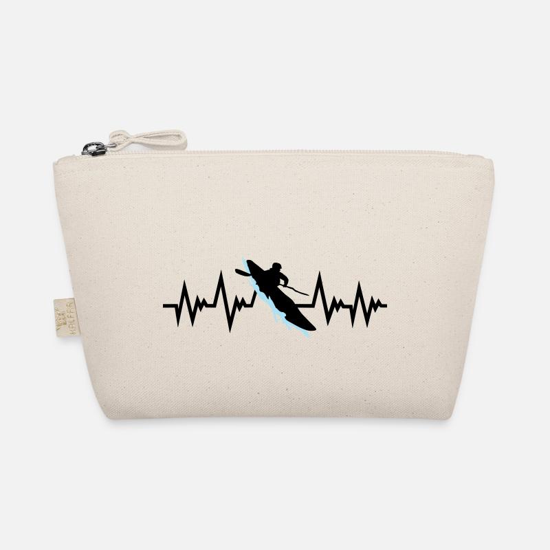 Kayaking, Kayaking & Pulse Heartbeat - Kayaking Organic Pouch