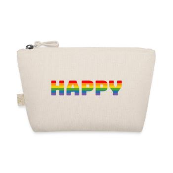 T-shirt arc-en-ciel Pride Happy | LGBT lgbtqi queer - Trousse biologique - nature - Devant