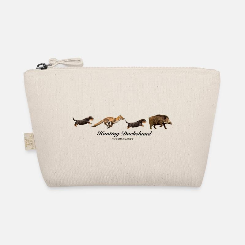 Hunting Dachshund by Huberta® - Bio-Täschchen - Natur
