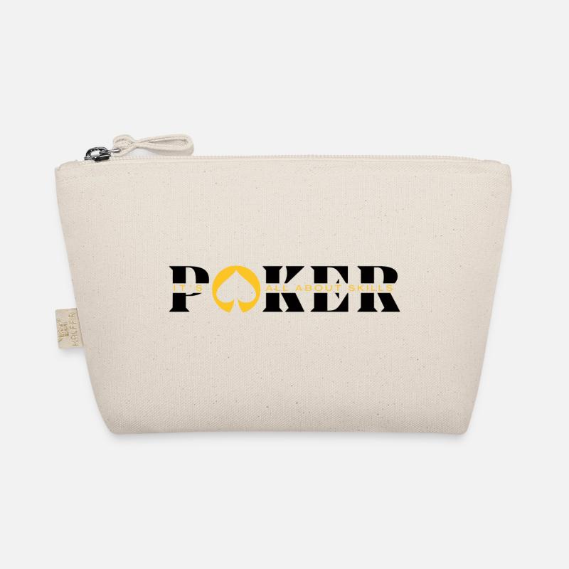 POKER ÜBER GESCHICKLICHKEITS-Poker Artikel - Poker Mode - Bio-Täschchen - Natur