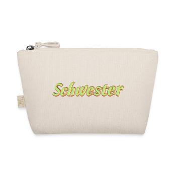 Kosename Schwester 3D Style - Bio-Täschchen - Natur - Vorne