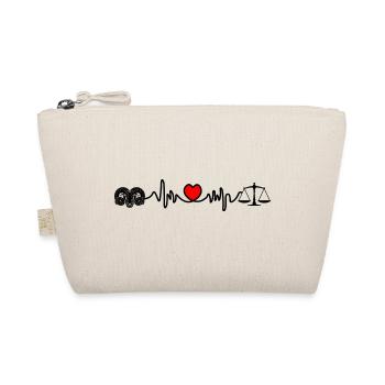 Heart Rate Cardio Ram Scale - Organic Pouch - nature - Front