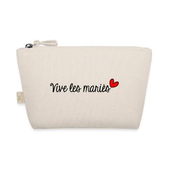 GERADE VERHEIRATET. Junggesellinnenabschied. VALENTINSTAG. PAAR - Bio-Täschchen - Natur - Vorne