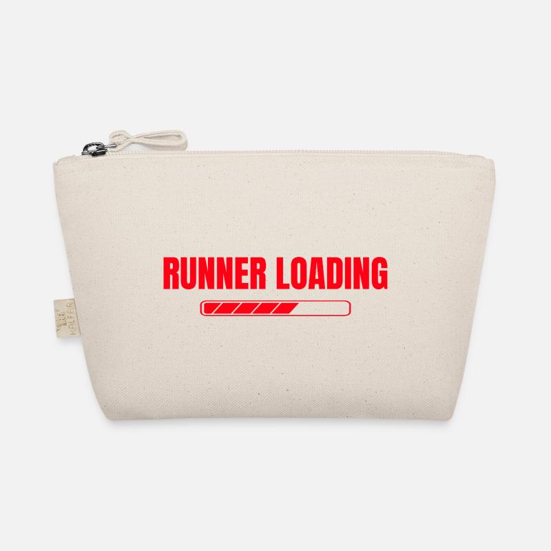 Running Loading Marathon Runner Gift Organic Pouch