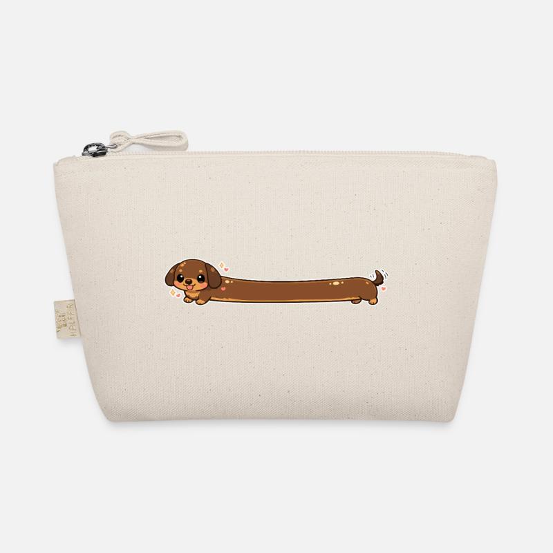 Langer Dackel süss Bio-Täschchen