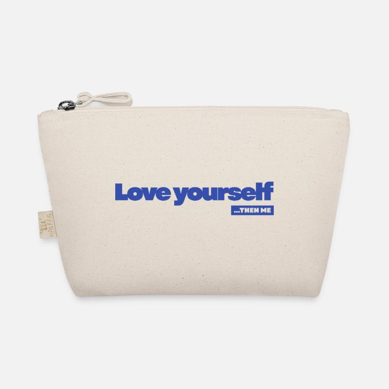 Love yourself - Statement Desing - Bio-Täschchen - Natur