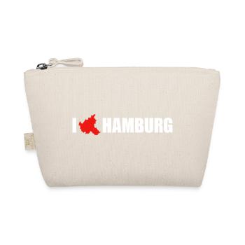 I love Hamburg - Bio-Täschchen - Natur - Vorne